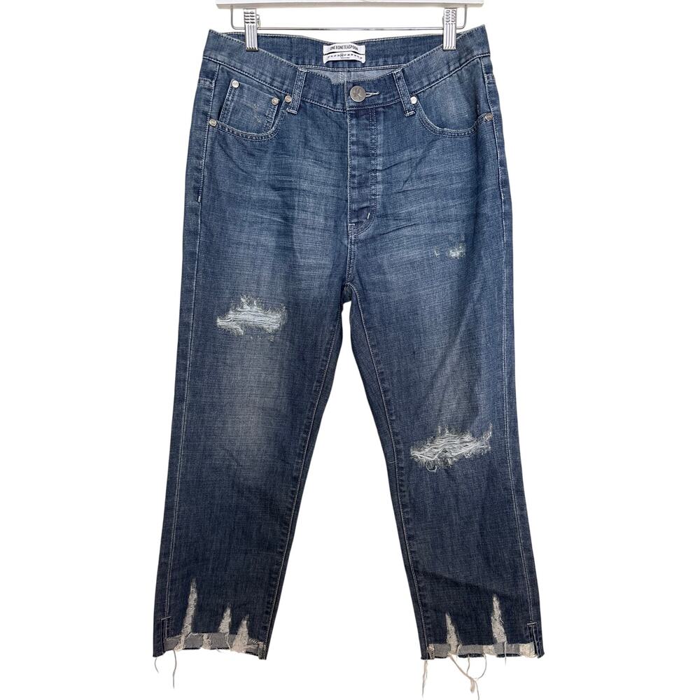 NWT One Teaspoon Sz 26 Hooligans Sea Monster Low Waist Relaxed Distressed Jeans